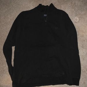 Chaps Mens Black Quarterzip